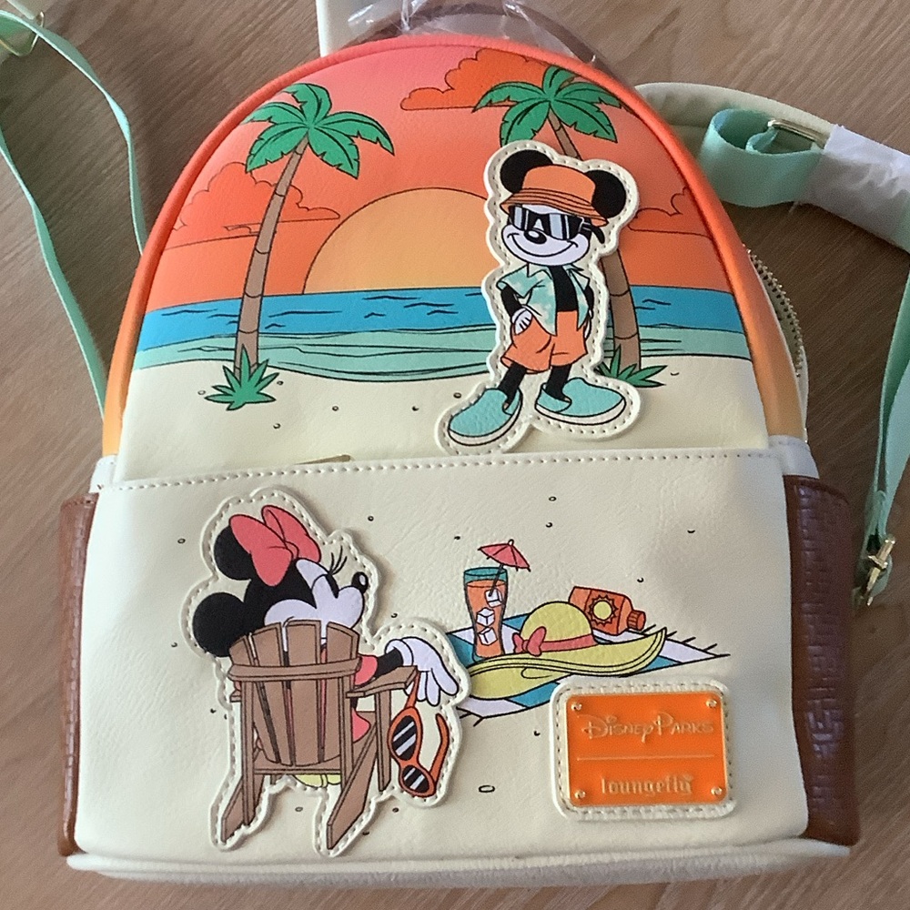 Disney Tropical Summer fun Loungefly Orange and Cream